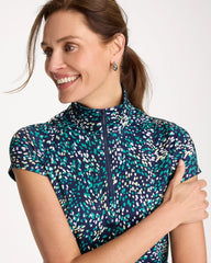 Chico's Zenergy® UPF Dots Half Zip Polo