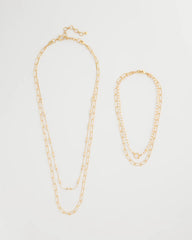 Chico's Sea Foam Multi-Strand Convertible Necklace