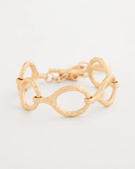 Chico's Goldtone Open Link Toggle Bracelet