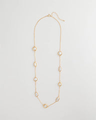 Chico's Siren Faux Pearl Long Necklace