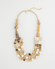 Chico's Chico's Originals Faux Horn Geo Necklace