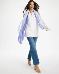 Chico's Ombre Burnout Oblong Scarf