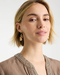 Chico's Goldtone Cluster Earrings