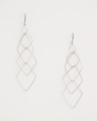 Chico's Geo Linear Drop Earrings