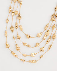 Chico's Golden Nugget Illusion Necklace
