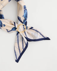 Chico's Golden Round Scarf Ring
