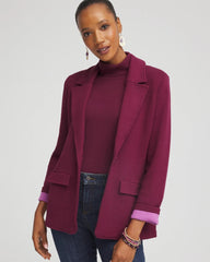 Chico's Single-Breasted Sweater Blazer