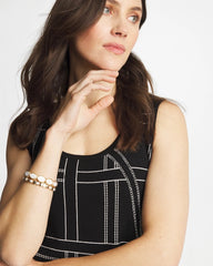 Chico's Ella Graphic Scoopneck Tank