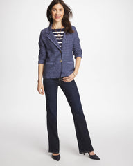 Chico's Denim Inspired Textured Cardigan