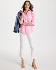 Chico's Petite No Stain Girlfriend Fray Hem Kick Flares