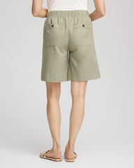 Chico's Cotton-Linen Pull-On Utility Shorts