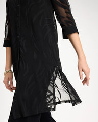 Chico's Travelers™ Collection Sheer Jacquard Topper