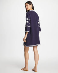 Chico's Woven Embroidered Swim Cover-Up