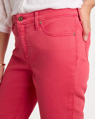 Chico's Girlfriend Roll Cuff Crop Jeans