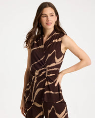 Chico's Travelers™ Zebra Knit Wrap Top