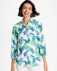 Chico's No Iron™ Printed Stretch Shirt