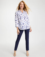 Chico's No Iron™ Printed Linen Shirt