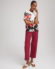 Chico's Girlfriend Wide-Leg Crop Jean