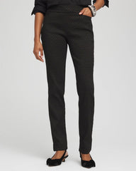 Chico's Brigitte™ Slim Full-Length Jacquard Pants
