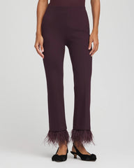 Chico's Juliet Feathered Flared Cropped Pants