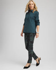 Chico's Brinkly Blur Juliet Slim Ankle Pants