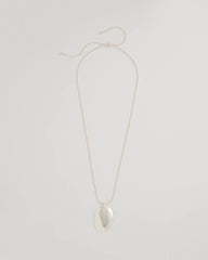 Chico's Adjustable Silvertone Pendant Necklace