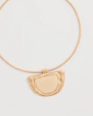 Chico's White Enamel Collar Necklace