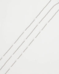 Chico's Pearlescent Bead Ball Short Necklace
