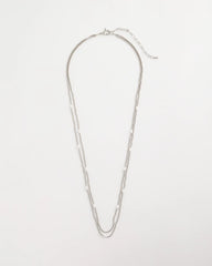 Chico's Pearlescent Bead Ball Long Necklace