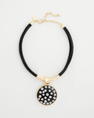 Chico's Polka Dot Pendant Necklace