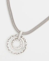 Chico's Silver Short Pendant Necklace