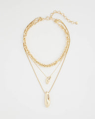 Chico's Convertible Three-Strand Pendant Necklace