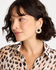 Chico's Embellished Neutral Stud Earrings