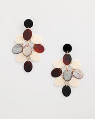 Chico's Neutral Resin Chandelier Earrings