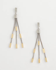 Chico's Mixed Metal Linear Earrings