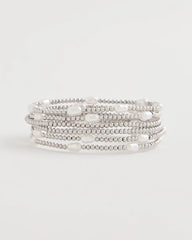 Chico's Pearlescent Bead Ball Bracelet