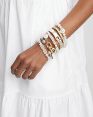 Chico's Goldtone Stretch Tennis Bracelet