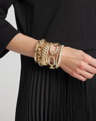 Chico's Matte Twist Stretch Bracelet