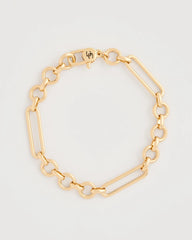 Chico's Shiny Goldtone Novelty Charm Bracelet
