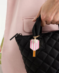 Chico's Pink Enamel Pickleball Bag Charm