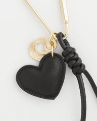 Chico's Faux Leather Heart Bag Charm