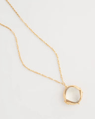 Chico's Butterfly Wing Monocle Necklace