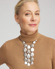 Chico's Island Metal Linear Necklace