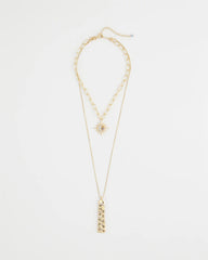 Chico's Convertible Zodiac Pendant Necklace