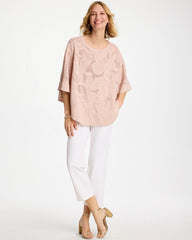 Chico's Boatneck Rounded Hem Poncho