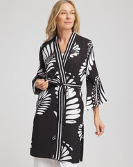Chico's Tie-Front Long Kimono