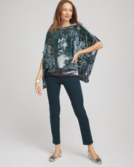 Chico's Velvet Burnout Passion Poncho