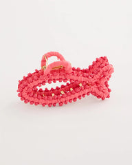 Chico's Coral Fish Raffia Hair Clip