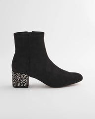 Chico's Embellished Destiny Art Deco Boot Heels