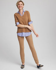 Chico's Juliet Slim Trim Detail Pants